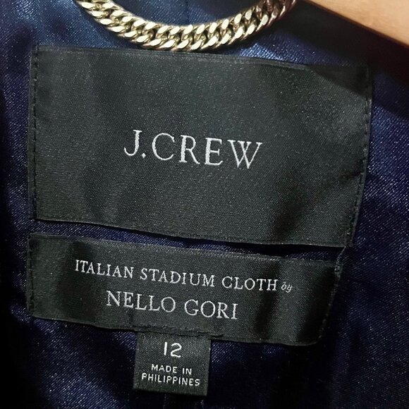 J.Crew Italian Stadium Cloth Wool Coat in Hot Pink | Size 12 - Picture 5 of 6